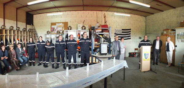 R\u00e9ception chez les Pompiers