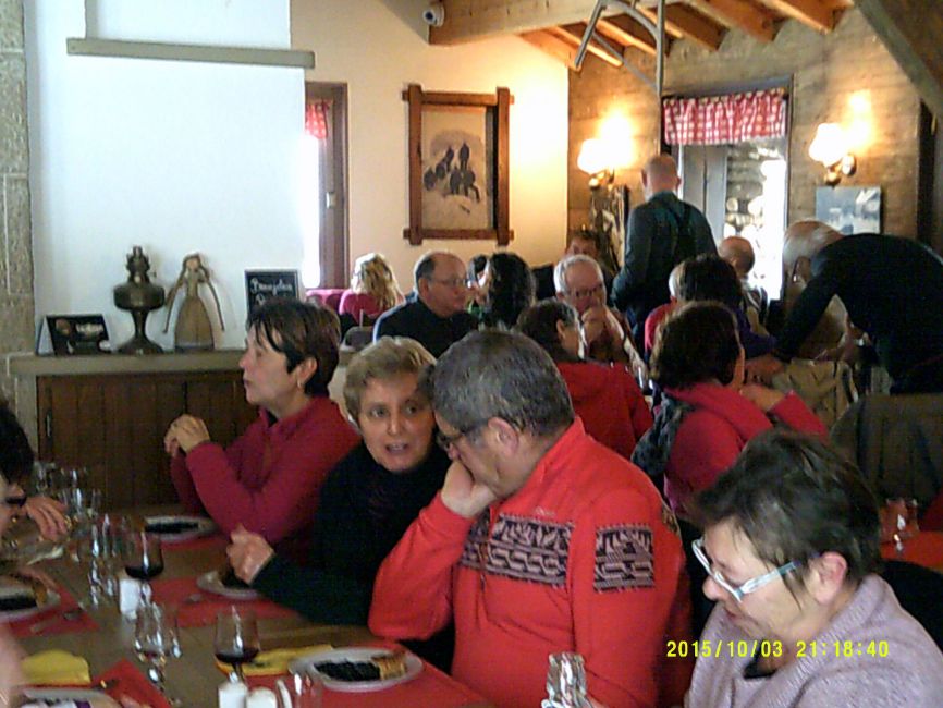 pause du midi au restaurant des montagnards