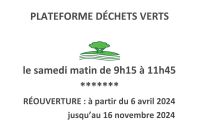 PLATEFORME DES DÉCHETS VERTS