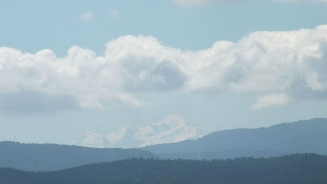 le mont blanc du pic de l'aigle